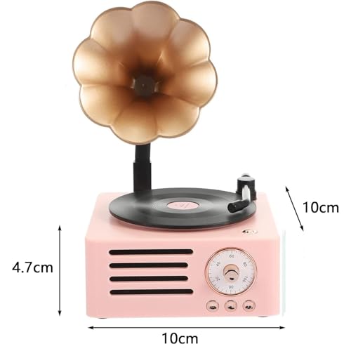 Tocadiscos retro Bluetooth portátil con 3 efectos de sonido para ambientar tu hogar 6