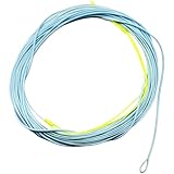 Tenkara Ligne de pêche à la mouche conique en PVC avec boucles soudées pour une fixation rapide et facile, offrant des boucles lisses et une longue distance de lancer (bleu)