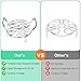 Stackable Egg Steamer Rack, BiaoGan Egg Cooking Rack with Heat Resistant Silicone Handles Compatible with Instant Pot Accessories 6,8 Quart, 14 Eggs Multipurpose Steamer Rack Trivet