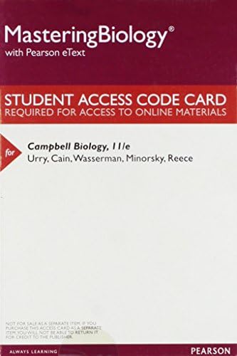 Mastering Biology with Pearson eText -- Standalone Access Card -- for Campbell Biology (11th Edition)