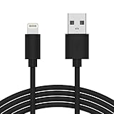 TALK WORKS iPhone Charger Lightning Cable 10ft Long Heavy Duty Cord MFI Certified for Apple iPhone 13, 12, 11 Pro/Max/Mini, XR, XS/Max, X, 8, 7, 6, 5, SE, iPad, AirPods, Watch - Black