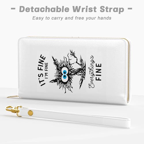 Image of Aiawoxc Womens Wallet, RFID Wristlet Wallets for Women, Ladies Clutch Purses, Large Travel Card Holder with Phone Holder | RFID