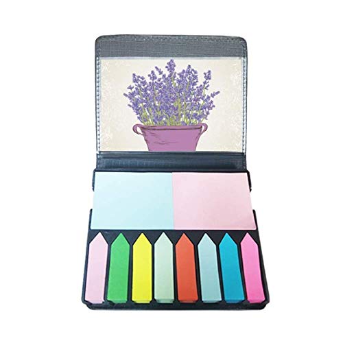 Pot de fleurs de lavande synthétique durable équipé de languettes mémo repositionnables
