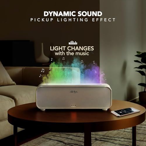 Image of Dynamic Aroma Humidifier Diffuser, LED Light - Cool Mist Small Quiet Air Humidifier Ultrasonic Cool Mist Maker for Home, Office, Spa and Yoga, Whisper-Quiet Operation (White)