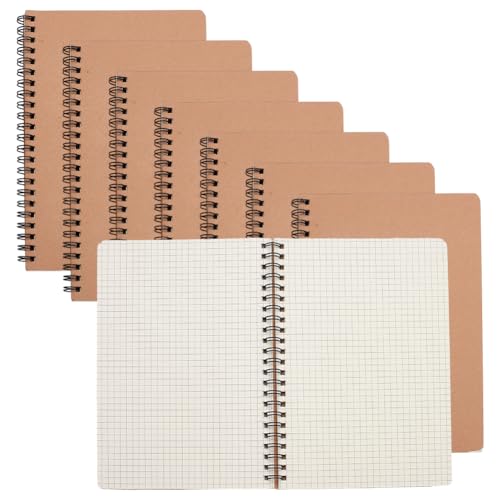 GOMAKERER A5�X�p�C�����m�[�g 8�� 8.2 x 5.8�C���` �X�p�C�����O���b�h�m�[�g �u���E���J�o�[�t�� �u���E���m�[�g�u�b�N�Z�b�g �I�t�B�X �w�Z ���s �W���[�i�����O�p�i