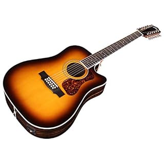 Guild D-2612CE Deluxe Antique Burst – guitare électro-acoustique 12 cordes - Les Beatles, Paul McCartney, John Lennon, RIngo Starr, George Harrison Guild D-2612CE Deluxe Antique Burst - guitare électro-acoustique 12 cordes – Image 4