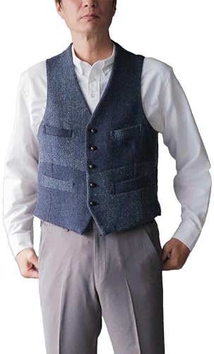 ハリスツイード(HARRIS TWEED) ベスト メンズセーター・ニット・ベスト