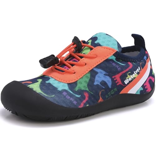 Image of WateLves Wide Toddler Water Shoes Kids Barefoot Athletic Sneakers Girls Boys Quick Dry Aqua Socks for Beach Hiking Swim Kayak Sport Accessories, Camping Essentials