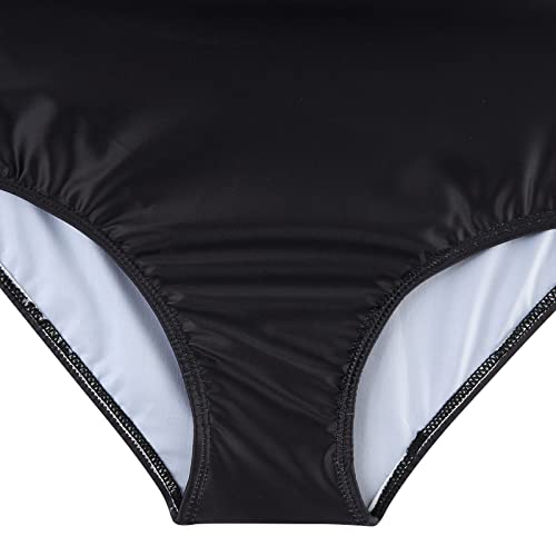 Aideaone Teens Girls Swimsuit 3D Palm Tree Printed Swimming Suits One Piece Swimwear Cute Black White Beach Wear For 10-12 Years #TOP3