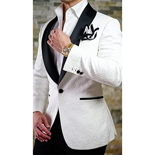 Men's Floral Suit 2-Piece Set - Green - Polyester - Classic Fit - Long Sleeves - Button Closure - Dry Clean Only3