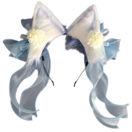 Bandeau d'oreille traditionnel chinois en peluche unisexe pour adulte