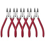 IGAN-P6 Wire Flush Cutters (Pack of 5), 6-inch Ultra Sharp and Powerful Side Cutter Clippers, Ideal Wire Snips for Handmade and Any Clean Cut Needs