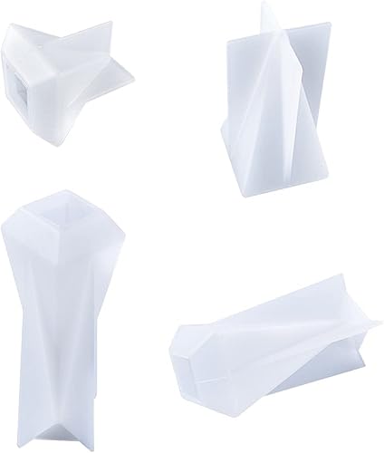 Miniatura 9 de Voyyphixa 4 moldes de silicona piramidales para soporte de anillo de resina, moldes de resina epoxi, moldes de velas, moldes de bricolaje, jabón,