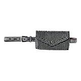 Women Mini Punk Rivet PU Leather Fanny Pack Waist Bag Envelope Flap Clutch Cell Phone Purse