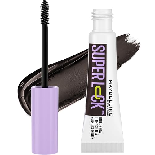 Maybelline Super Lock Brow Glue Eyebrow Gel, Lightweight and Waterproof Tinted Brow Gel For Up To...