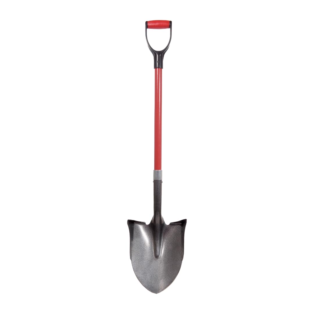 RootSlayer Pelle à Rebords – Pelle Ultra Pointu pour Tous Types de sols – Lames en Acier Carbone – Noir/​Rouge – 110x11x22 cm