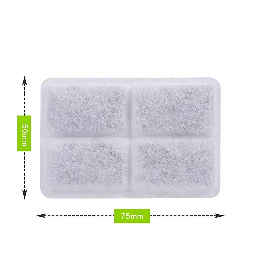 Anself 4 PCS filtro de Filtro de Água e Esponja de Carvão Vegetal definido para Pet Fonte Cáes Gatos
