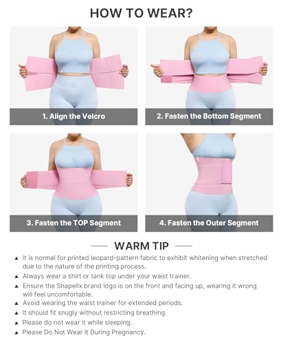 Image of SHAPELLX Waist Trainer for Women Waist Cincher Corset Shapewear Body Shaper Tummy Control Stomach Belt Postpartum Band