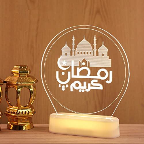Veilleuse LED Eid Mubarak idée cadeau idéale pour décoration de table Ramadan - 7