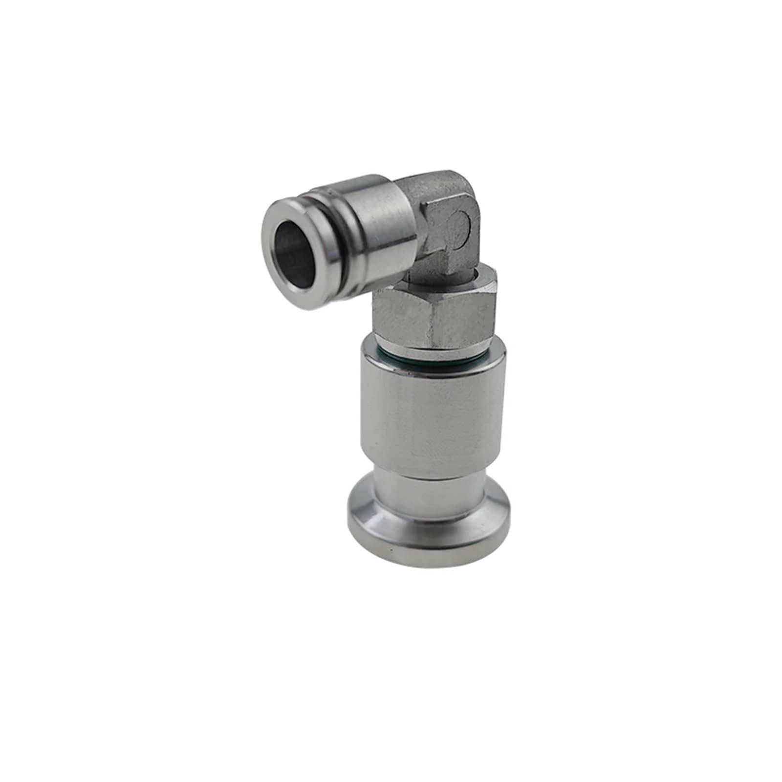 1 abrazadera de manguera de 3/4" 3,8 cm a 6/8/10/12/14/16 mm PC adaptador de conector rápido neumático SS304 de acero inoxidable para tubería de agua y gas (codo, TC25,4 mm _ 14 mm)