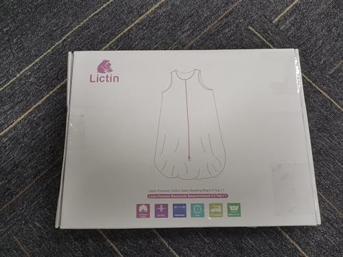 Lictin Baby Sleeping Bag, 0.5 TOG SleepSack, 100% Cotton, Sleeveless Swaddle Blanket with Two-way Zipper, Newborn Baby Gift, New Born Baby Essentials, Unisex, Boys & Girls, 18-36 Months - Image 11