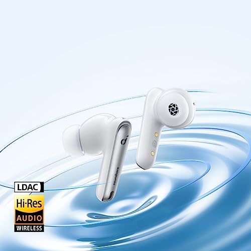 Image of soundcore by Anker Liberty 4 NC Wireless Noise Cancelling Earbuds, 98.5% Noise Reduction, Adaptive Noise Cancelling to Ears and Environment, Hi-Res Sound, 50H Battery, Wireless Charging, Bluetooth 5.3