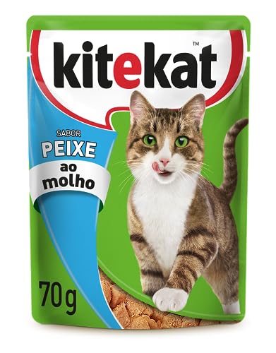 whiskas Ração Úmida Kitekat Sachê Peixe Para Gatos Adultos 70 Tamanho G Kitekat Raça Adulto Sabor Fr