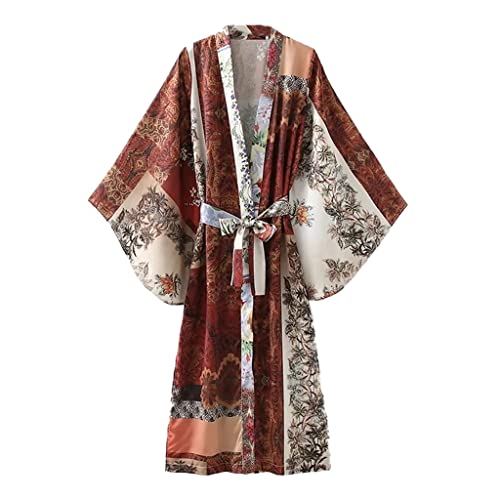 Kimono d'été fluide et mi-long pour look décontracté de plage