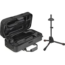 GearNuts Protec MX301 MAX Trumpet Case with Mute Storage and Tripod Stand - Black