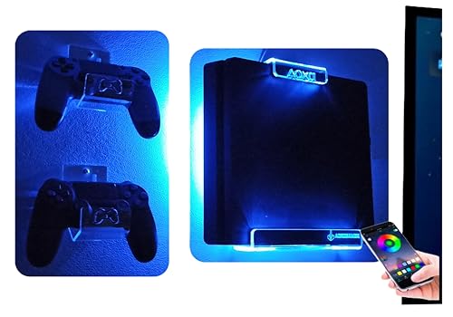 �v���C�X�e�[�V����4 PS4�p�ǃ}�E���g �}���`�J���[LED�Ɩ��L�b�g + 2�R���g���[���}�E���g(PS4 PRO)