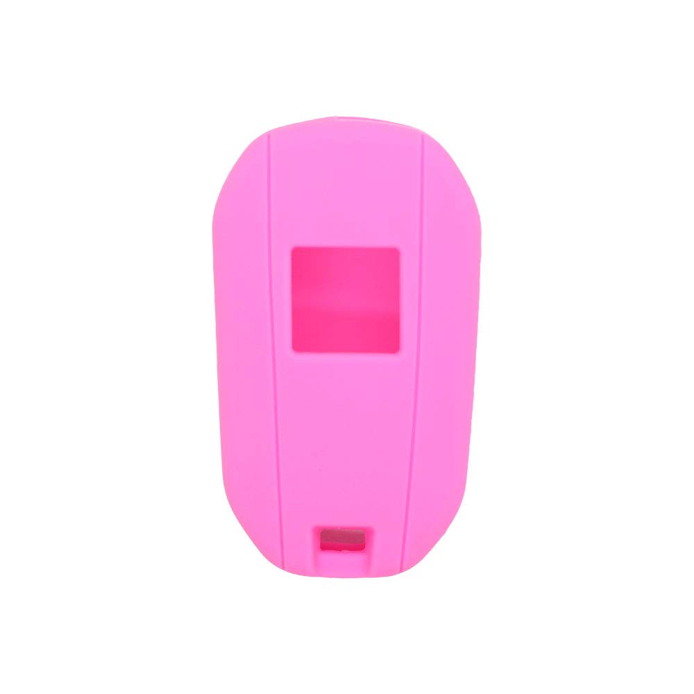 BROVACS Silicone Cover Protector Case Holder Skin Jacket Compatible with PEUGEOT CITROEN 3 Button Flip Remote Key Fob w/Light Symbol CV9306 Pink - Image 3