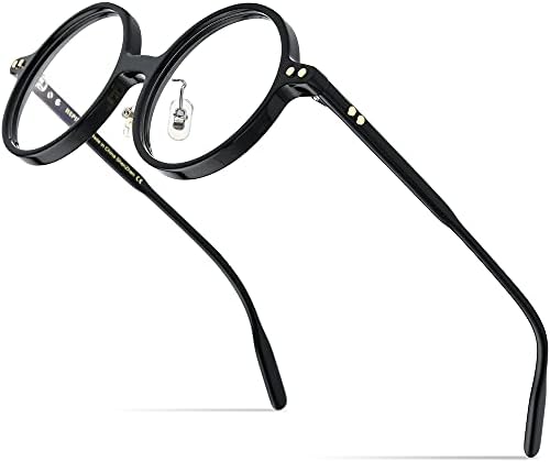 HEPIDEM Acetate Men Vintage Round Optical Glasses Frame Spectacles Optical Eyeglasses Zolman