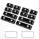 12-Piece Spark Plug Wire Separator and Holder Set for 8mm 9mm 10mm Spark Plug Wire Holder Clips - Keep your wires organized and protected! (black)