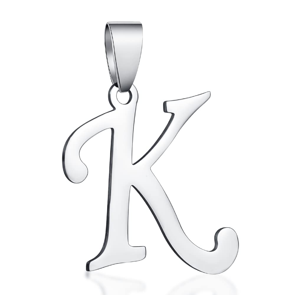 Stainless Steel Initial Letter Connector Charms Alphabet Pendant Diy Craft for Jewelry Making Necklaces Bracelets Keychain