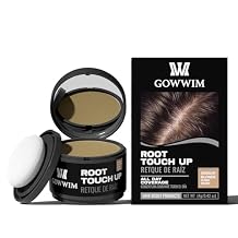 Gowwim Root Touch up Powder, Instantly Gray Hair Cover up Hairline Powder for Women & Men Waterproof and Sweatproof Root Cover Up Long-Lasting for Thinning & Loss Hair Medium Blonde1, 4g