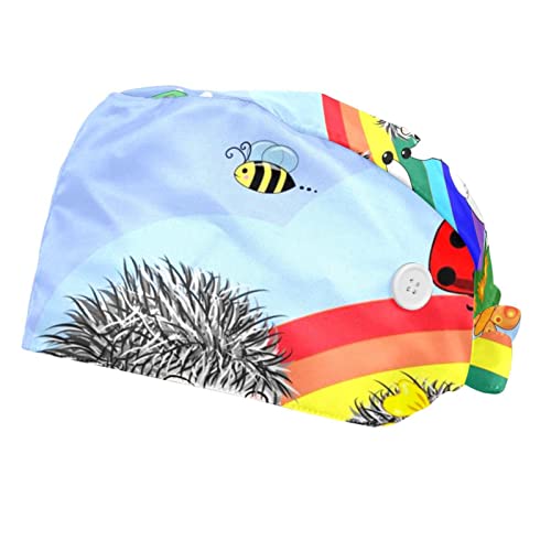 Casquette de travail hérisson unisexe lot de 2 couvre-chefs