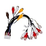 avic f900bt bluetooth Câble adaptateur de connecteur de faisceau de câbles de sortie RCA, prise 24 broches for véhicule, Radio stéréo de voiture, adapté for AVIC-F900BT et AVICF90BT