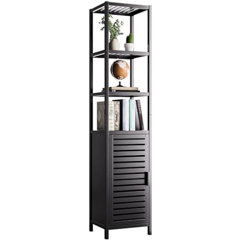 HITNET 67 Inch Bamboo Bathroom Storage Cabinet Cover