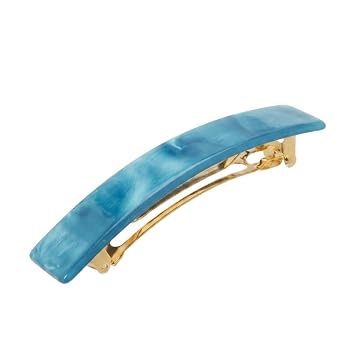 France Luxe Classic Rectangle Barrette, Nacro Riviera French Hair Barrette