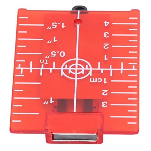 Magnetic Floor Targets Plate, Card with Bracket for Alignment to Enhancing the Visibility (Red)