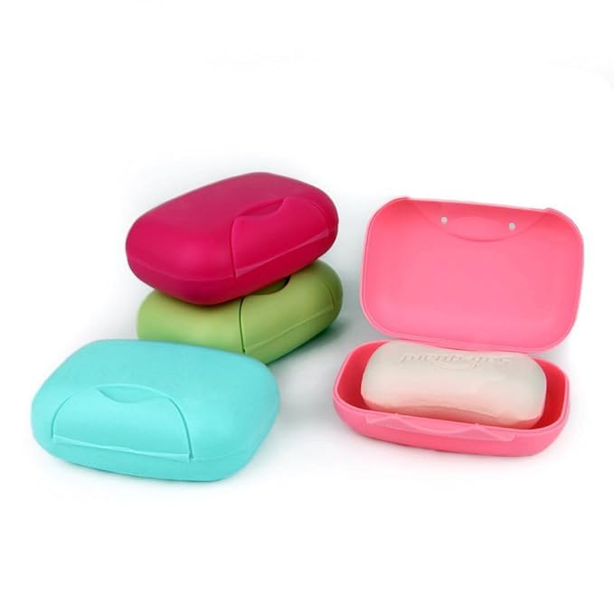 MAMYA Plastic Travel Portable Soap Dish Case Holder Container Box Outdoor Hiking Camping Nice Gifts(Set of 4 Pc, Multicolor) (B0CXXVWY9G) Amazon Price History, Amazon Price Tracker