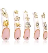LOVFUL Press on Nails Chicago | Handmade with Full Covered Crystals | Reusable Fake Nails | Curve...