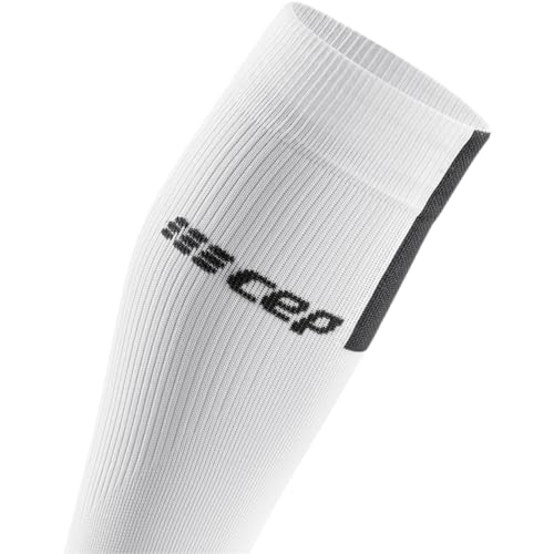 CEP The Run Calf Sleeves 3.0, White/Dark Grey, Men, V3