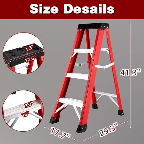 Image of Ladder 4-Foot Fiberglass Step Ladder