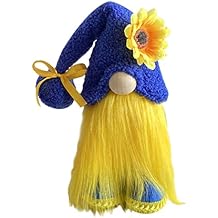 Sunflower Gnome Ukraine Peace Faceless Doll Ornaments Ukraine Flag Plush Gonks Figures Decoration Male