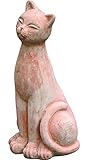 terracotta gartenbrunnen Lieferumfang: Gartenfigur: Große & Sitzende Katze - Fester Stand - Höhe: 53cm / Breite: 23cm / Tiefe: 22cm - Farbe: Terrakotta (natur) - Indoor & Outdoor - Zeitloses Design - Frost und Staunässe können den Artikel beschädigen