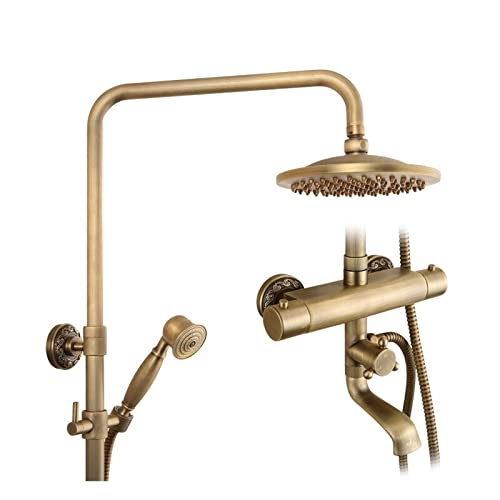 Robinet thermostatique mural avec mitigeur de douche de style ancien
