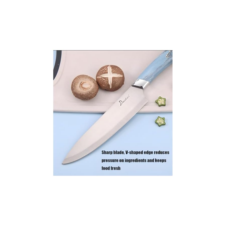 Kitchen-Knife-Set-7-Piece-Stainless-Steel-Knife-Set-with-Block-Ultra-Sharp-Chef-Knife-Set-with-Ergonomic-Handle-for-Home-Kitchen-Restaurant-Blue-standard Kitchennsky Kitchen Knife Set, 7-Piece Stainless Steel Knife Set with Block, Ultra Sharp Chef Knife Set with Ergonomic Handle for Home, Kitchen & Restaurant (Blue), standard