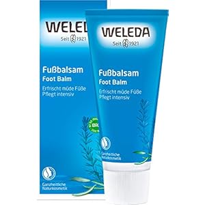 WELEDA Biologische voetbalsem, natuurlijke cosmetica voetverzorging ter voorkoming en behandeling van eelt, voetcrème en ronde zalf voor de verzorging van belaste en droge voeten (1 x 75 ml)