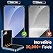YWXTW EZ Alignment for Samsung Galaxy Z Flip 6/Z Flip 7 FE Screen Protector, [Strengthen Crease Test] 3Pcs Inner Soft EPU Film+2Pcs Front Display Tempered Glass+1 Set Camera lens Protector, Anti Scratch